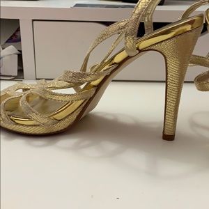 Size 7 gold Caparros heels